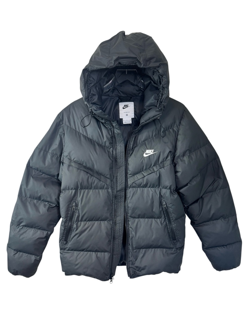 Nike Storm-FIT Windrunner Charcoal Puffer Jacket Coat Men’s Small DR9605-010
